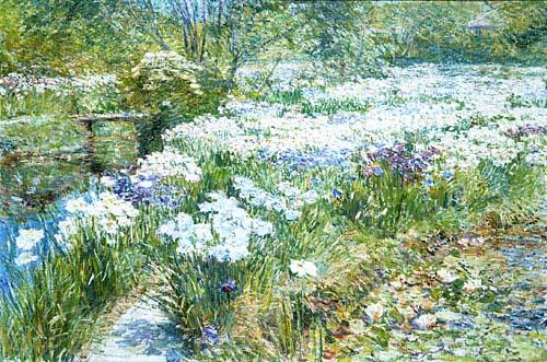 Childe Hassam The Water Garden Norge oil painting art